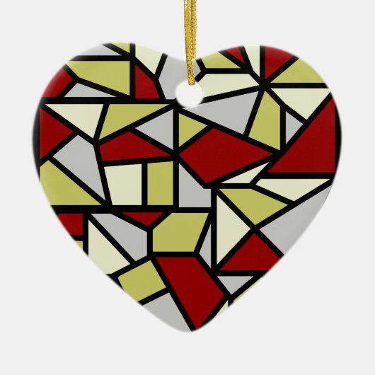 Mozaïek ornament, aanpasbaar keramisch ornament (Voorkant)