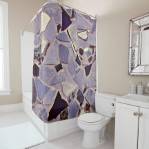 Mozaïek Paars Lavender Modern Terrazzo Art Design