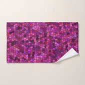 Mozaïek Paars Roze Bad Handdoek (Handdoek)