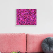 Mozaïek Paars Roze Canvas Afdruk (Insitu (Woonkamer))