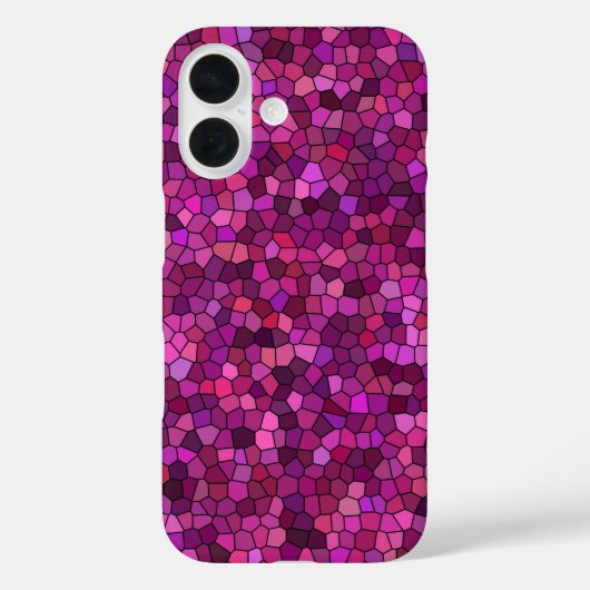 Mozaïek Paars Roze Case-Mate iPhone Case (Achterkant)