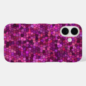 Mozaïek Paars Roze Case-Mate iPhone Case (Achterkant (horizontaal))