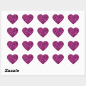 Mozaïek Paars Roze Hart Sticker (Vel)