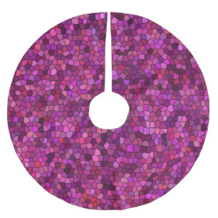 Mozaïek Paars Roze Kerstboom Rok