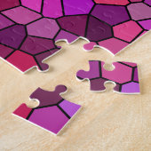 Mozaïek Paars Roze Legpuzzel (Zijkant)