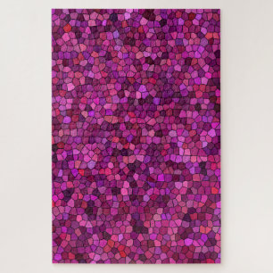 Mozaïek Paars Roze Legpuzzel