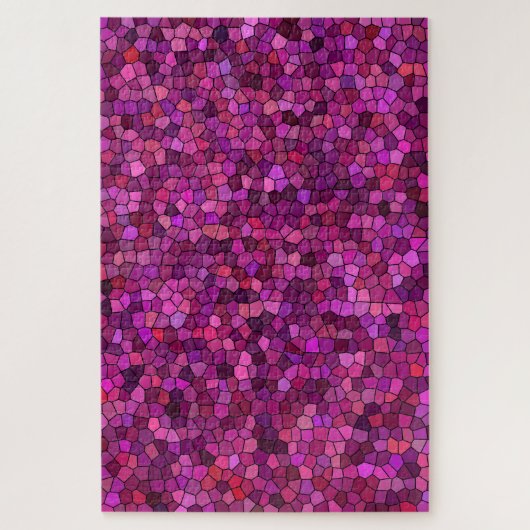 Mozaïek Paars Roze Legpuzzel (Verticaal)
