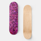 Mozaïek Paars Roze Persoonlijk Skateboard (Voorkant)