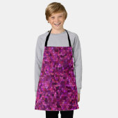 Mozaïek Paars Roze Schort (Gedragen)