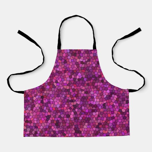 Mozaïek Paars Roze Schort (Voorkant)