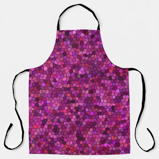 Mozaïek Paars Roze Schort (Voorkant)