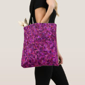 Mozaïek Paars Roze  Tote Bag (Dichtbij)