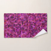 Mozaïek Paarse Roze Handdoek (Handdoek)