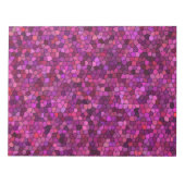 Mozaïek Paarse Roze Notitieblok (Voorkant)