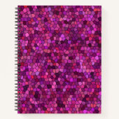 Mozaïek Paarse Roze Notitieboek (Voorkant)