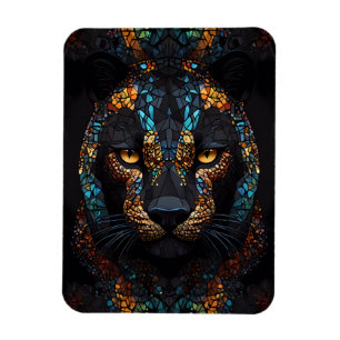 Mozaïek Panther Art Magneet