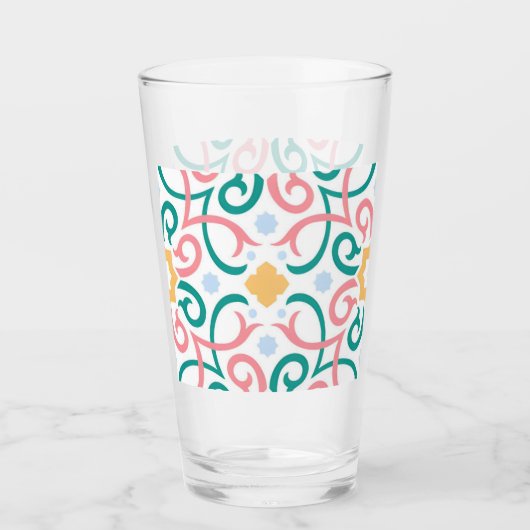 Mozaïek/pastel/lente glas (Voorkant)