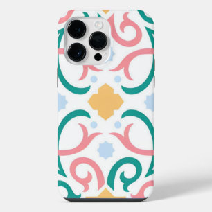 Mozaïek/pastel/lente iPhone 14 pro max hoesje