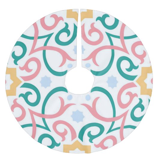 Mozaïek/pastel/lente  kerstboom rok (Voorkant)