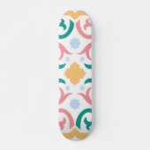 Mozaïek/pastel/lente  persoonlijk skateboard (Voorkant)