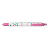 Mozaïek/pastel/veer Blauwe Inkt Pen (Achterkant)