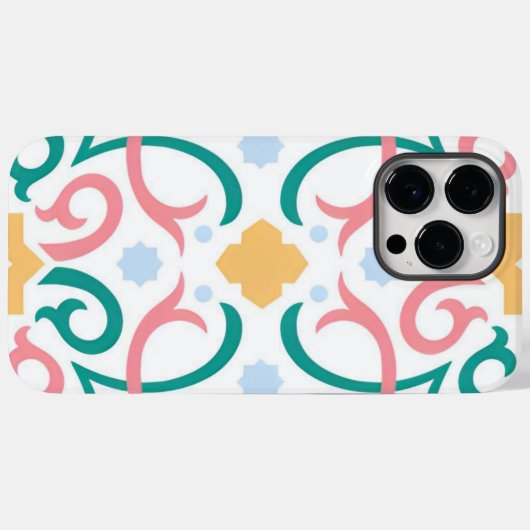 Mozaïek/pastel/veer Case-Mate iPhone Case (Achterkant (horizontaal))