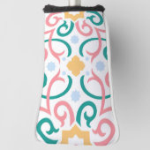 Mozaïek/pastel/veer Golfheadcover (Draai 90)