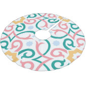 Mozaïek/pastel/veer Kerstboom Rok (Gekanteld)