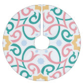 Mozaïek/pastel/veer Kerstboom Rok (Voorkant)