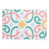 Mozaïek/pastel/veer Kussensloop (Achterkant)