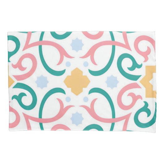 Mozaïek/pastel/veer Kussensloop (Voorkant)