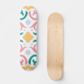 Mozaïek/pastel/veer Persoonlijk Skateboard (Voorkant)