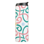 Mozaïek/pastel/veer Thermosbeker (Gedraaid links)