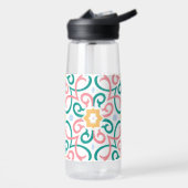Mozaïek/pastel/veer Waterfles (Links)