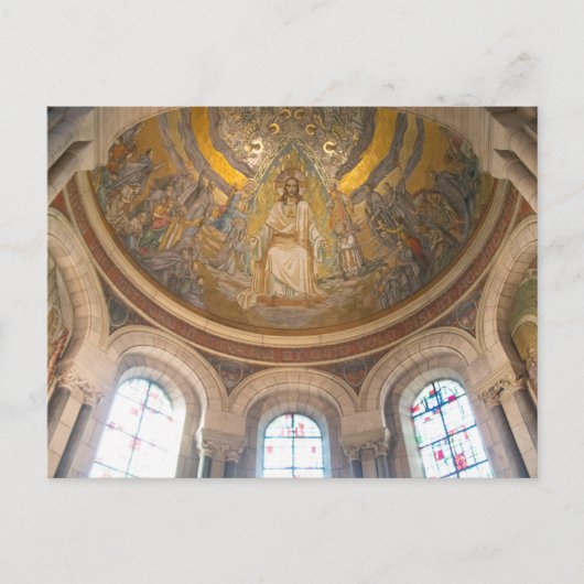 Mozaïek Plafond van Sacré-Coeur Basiliek Briefkaart (Voorkant)
