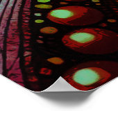 Mozaïek Regenboog Abstracte Kunst 1208 Poster (Hoek)