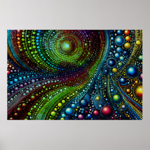 Mozaïek Regenboog Abstracte Kunst 1208 Poster