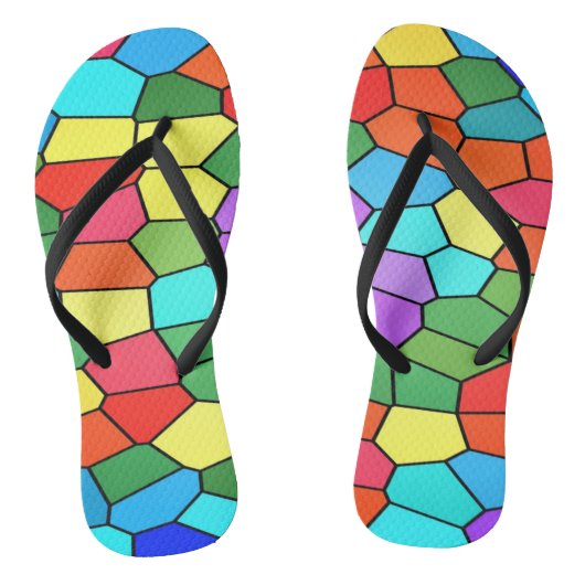 Mozaïek Regenboog Flip Flops (Voetbed)