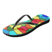 Mozaïek Regenboog Flip Flops (Schuin)