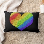 Mozaïek Regenboog Hart Kussen (Deken)