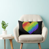 Mozaïek Regenboog Hart Kussen (Stoel)