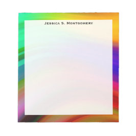Mozaïek Regenbooggolf Strepen Notitieblok