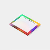 Mozaïek Regenbooggolf Strepen Post-it® Notes (Schuin)