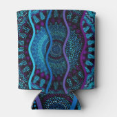  mozaïek: reliëf golven textuur. blikjeskoeler (Achterkant)