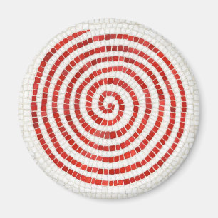 Mozaïek Rond Magneet met Windmolen