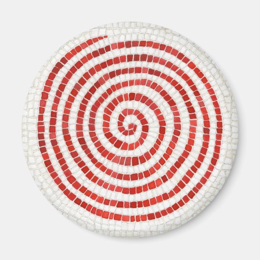 Mozaïek Rond Magneet met Windmolen (Voorkant)
