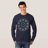 Mozaïek ronde decoratie t-shirt (Voorkant volledig)