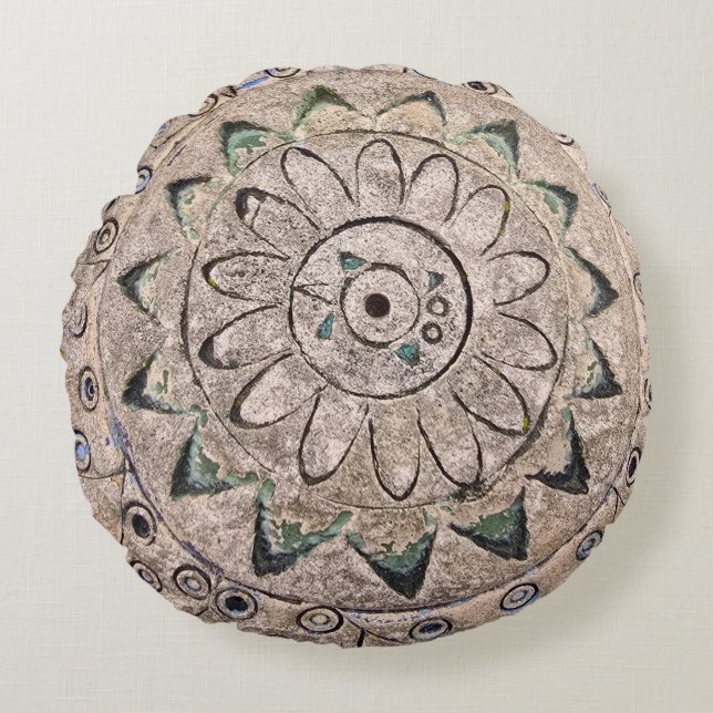 mozaïek ronde kussen (Voorkant)