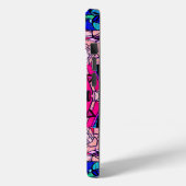 Mozaïek Roze Mandala Bloemen Psychedelische Retro Case-Mate iPhone Case (Achterkant / Links)