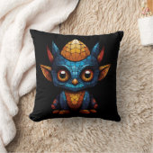 Mozaïek schattig klein figuur kussen (Deken)